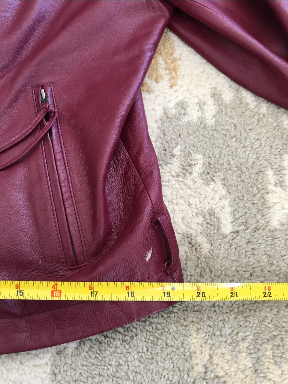 Newport News Vintage Genuine Leather Dark Red Jacket Women’s Sz 12 Gorgeous! - Picture 11 of 16